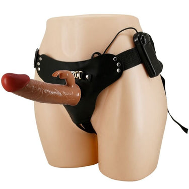Dildo Vibrante a Forma di Coniglio con Imbracatura Regolabile e Telecomando